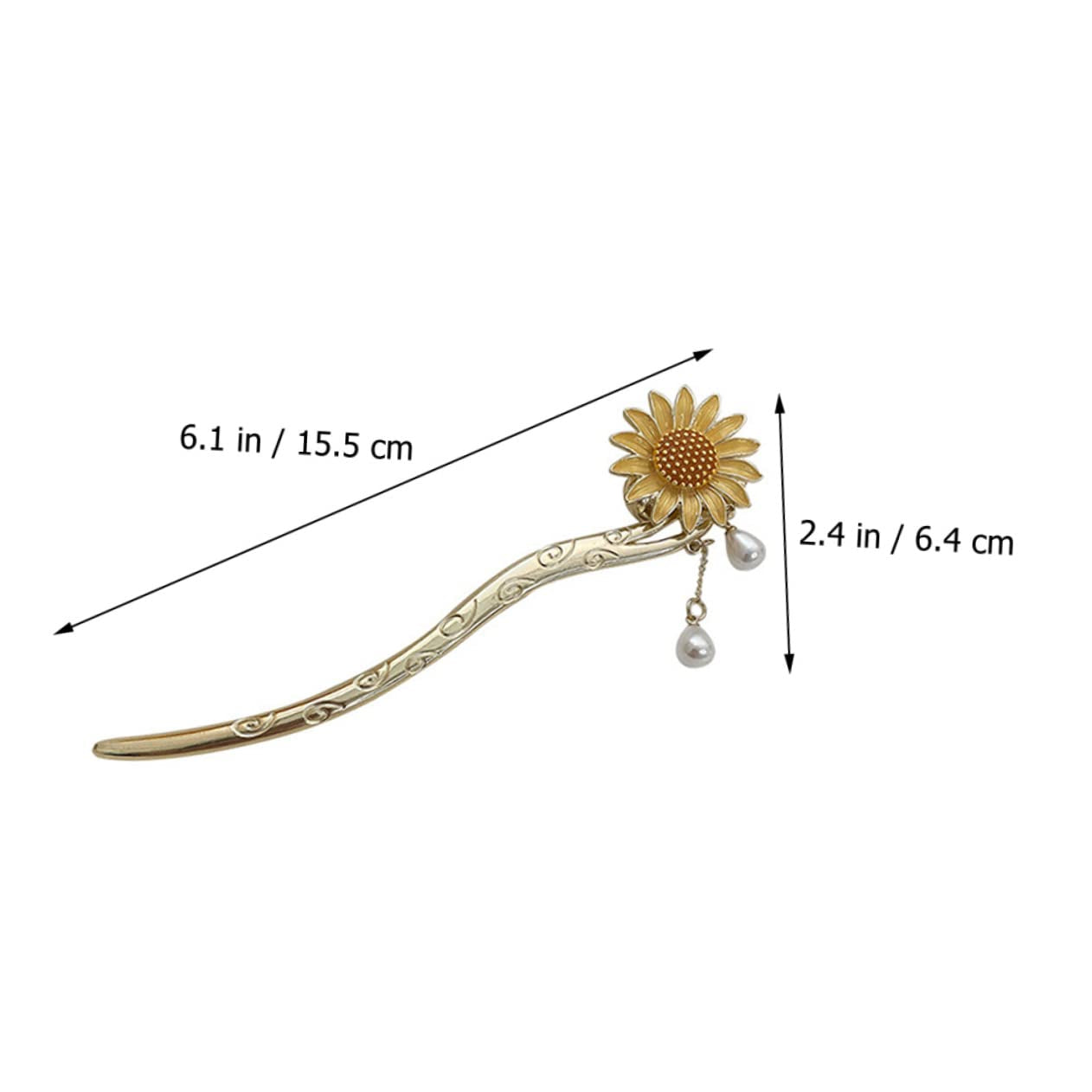 Daisy Hair Accessory Vintage Hair Accessories Sunflower Hair Clip Hair Ornaments for Women Japanese Hair Chopsticks Sunflower Hair Dangle Hair Pin Dangle Hair Sticks