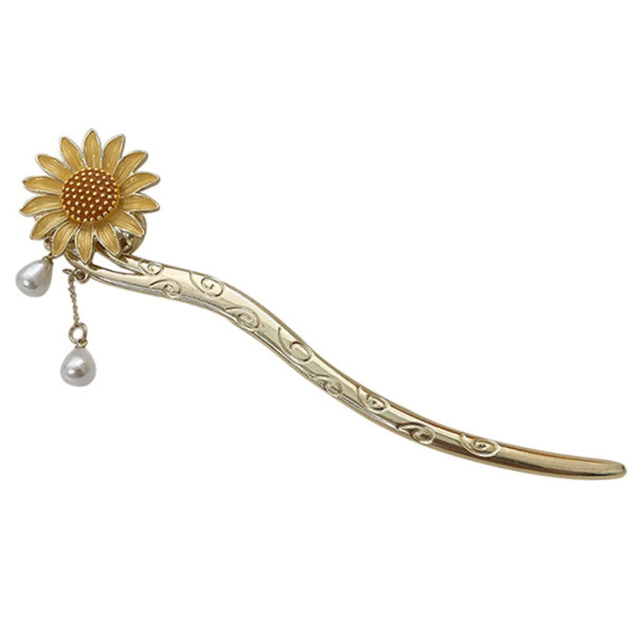 Daisy Hair Accessory Vintage Hair Accessories Sunflower Hair Clip Hair Ornaments for Women Japanese Hair Chopsticks Sunflower Hair Dangle Hair Pin Dangle Hair Sticks