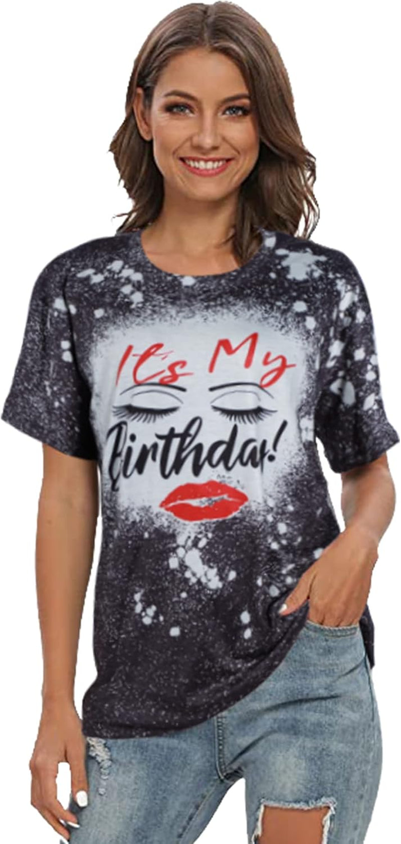 Birthday Shirts for Women Its My Birthday Shirt: Happy 40Th 50Th Birthday Tshirt-Birthday Party Gift Short Sleeve Tops Navy Blue